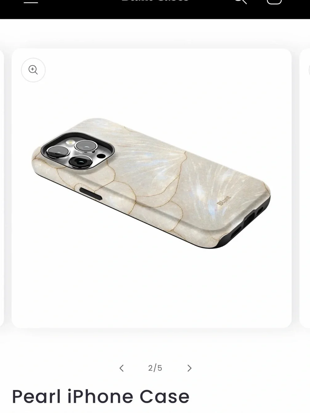 iPhone 14 Pro case - Pearl Elegant Protective Cover